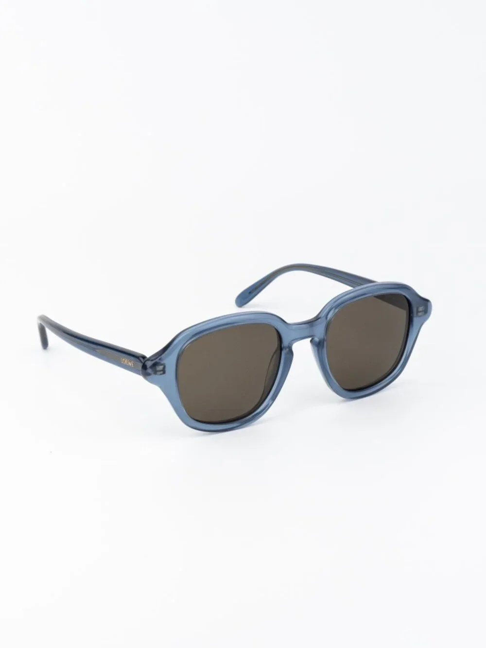Loewe Women Sunglasses Blue Grey Round LW40163I 84E NEW AUTHENTIC